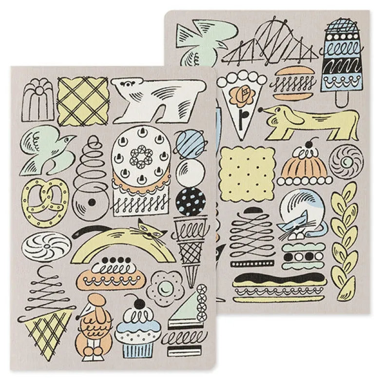 Midori | Cuaderno Yuru Log B6 Sweets & Animals