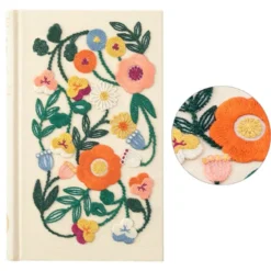 Midori | Diario de 5 Años Bordado Flower Beige