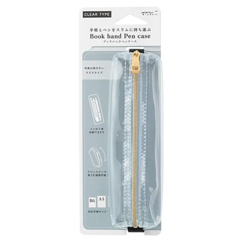 Midori | Estuche Book Band B6 - A5 Transparente