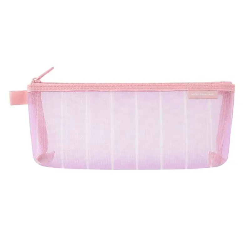 Midori | Estuche de Malla Pen Case with Gusset Stripe Purple