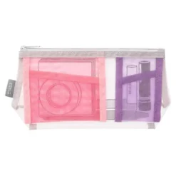 Midori | Estuche Gusset de Malla Pen & Tools Rosa