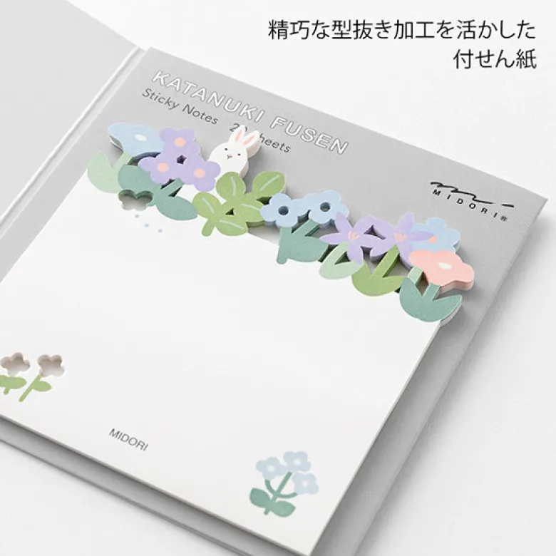 Midori | Notas Adhesivas Die Cutting Flower Garden