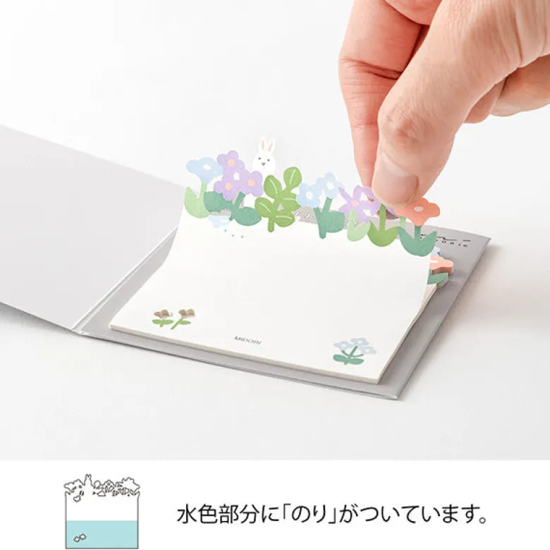 Midori | Notas Adhesivas Die Cutting Flower Garden