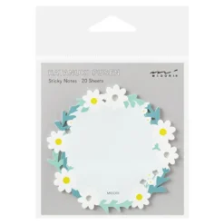 Midori | Notas Adhesivas Die Cutting Wreath White