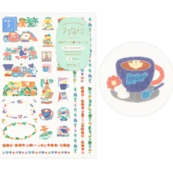 Midori | Pegatinas Yuru Log Coffee Shop (2pc)