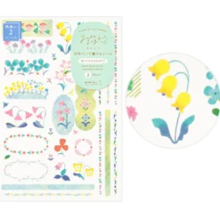 Midori | Pegatinas Yuru Log Floral (2pc)
