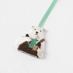 Midori | Punto de Libro Clip Bordado Oso Polar