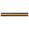 Midori | Regla de Aluminio y Madera 15cm Black