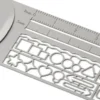 Midori | Regla Marcapáginas Plantilla Plateado