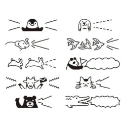 Midori | Sello Rotativo Animal Bubble