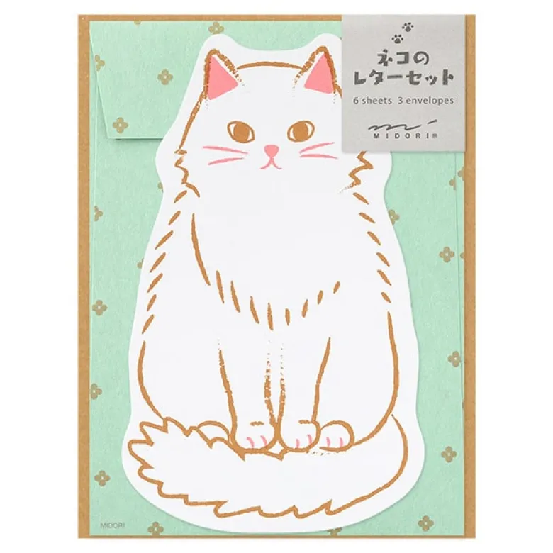 Midori | Set de Cartas Die-Cut Cat