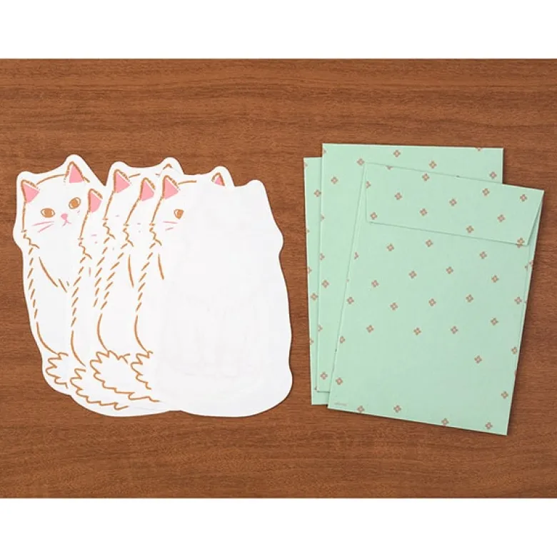 Midori | Set de Cartas Die-Cut Cat