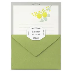 Midori | Set de Cartas Letterpress Bouquet Yellow
