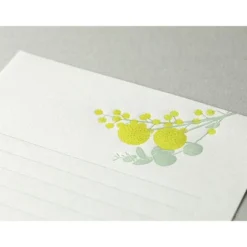 Midori | Set de Cartas Letterpress Bouquet Yellow