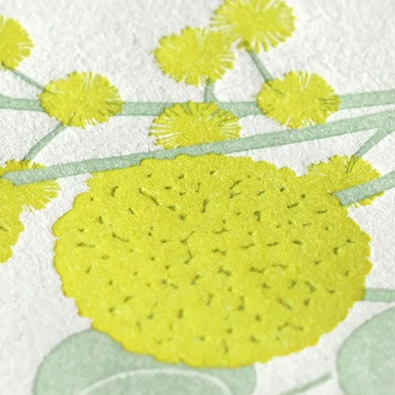 Midori | Set de Cartas Letterpress Bouquet Yellow