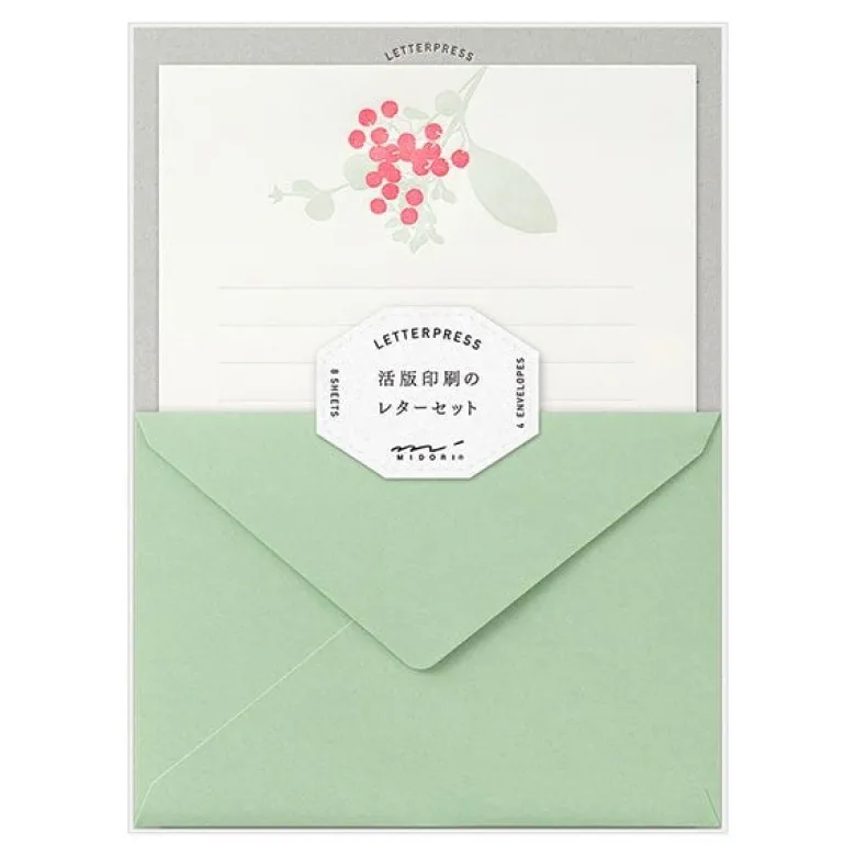 Midori | Set de Cartas Letterpress Bouquet