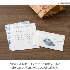 Midori | Set de Cartas Mini con Pegatinas For You Sea Otter