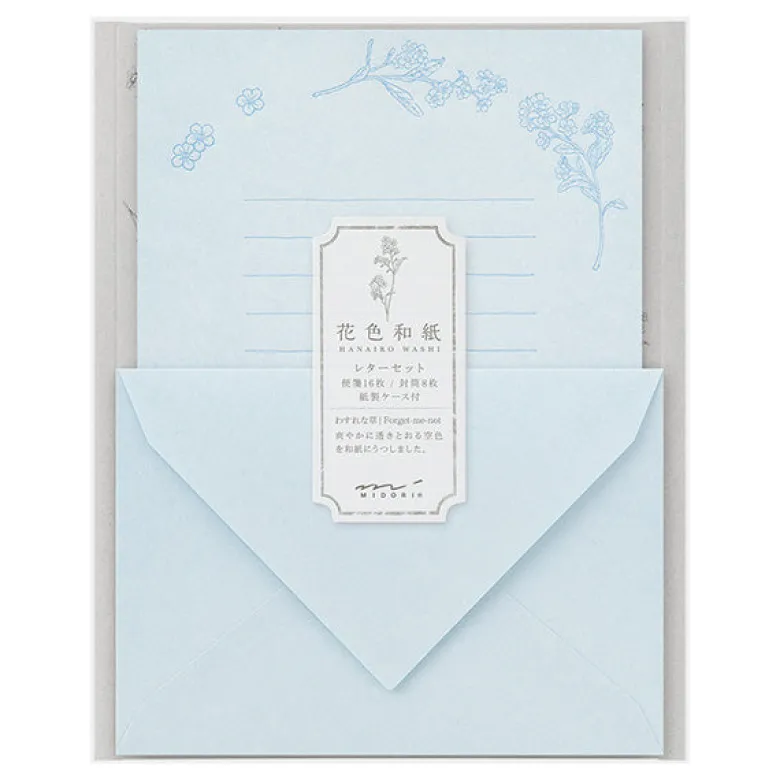 Midori | Set de Cartas Original Floral Blue