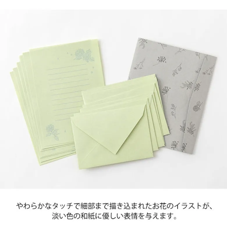 Midori | Set de Cartas Original Floral Green