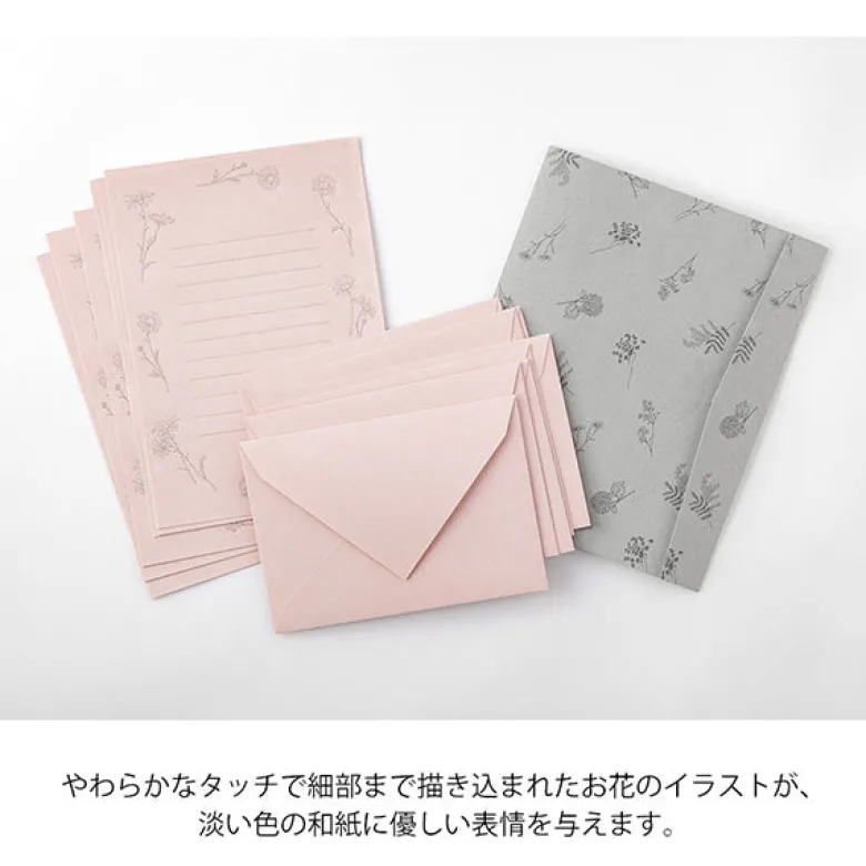 Midori | Set de Cartas Original Floral Pink