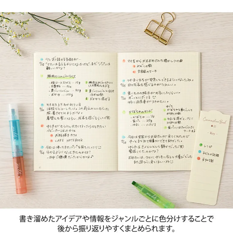 Midori | Set de 3 Rotuladores Multicolor Connecting Pen Join Dots Grayish