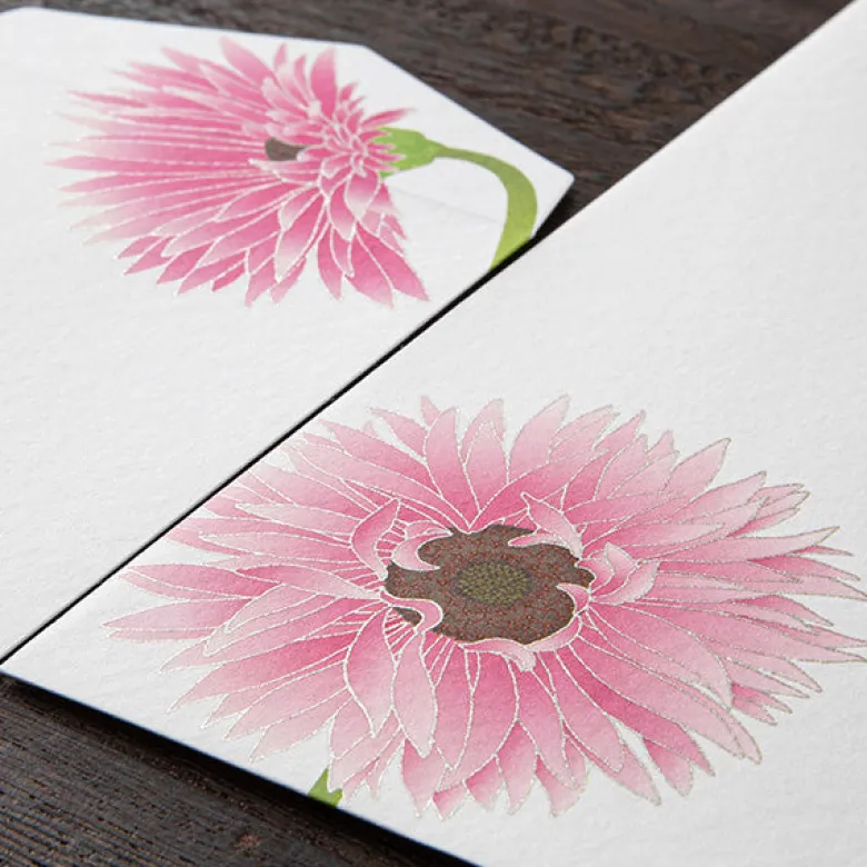 Midori | Set de Sobres Serigrafía Gerbera