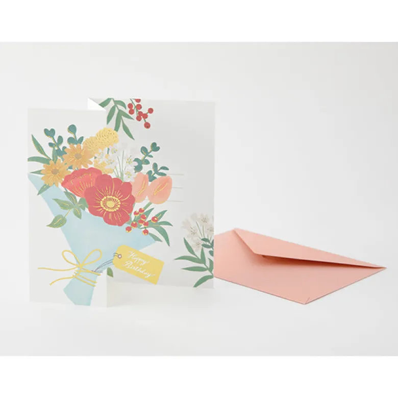 Midori | Tarjeta de Felicitación 3D Birthday Bouquet