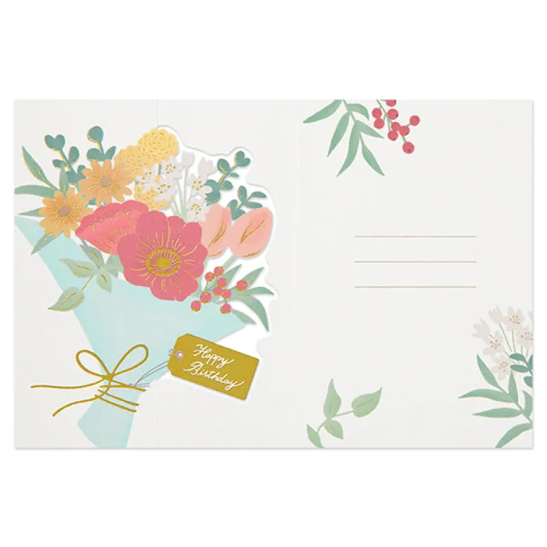 Midori | Tarjeta de Felicitación 3D Birthday Bouquet