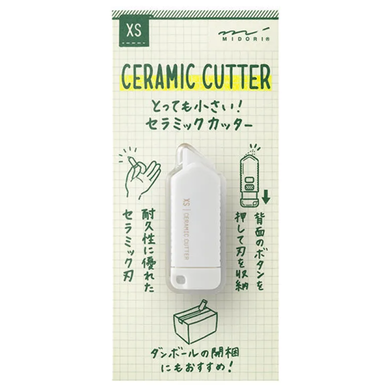 Midori | XS Mini Cutter Compacto de Cerámica Blanco