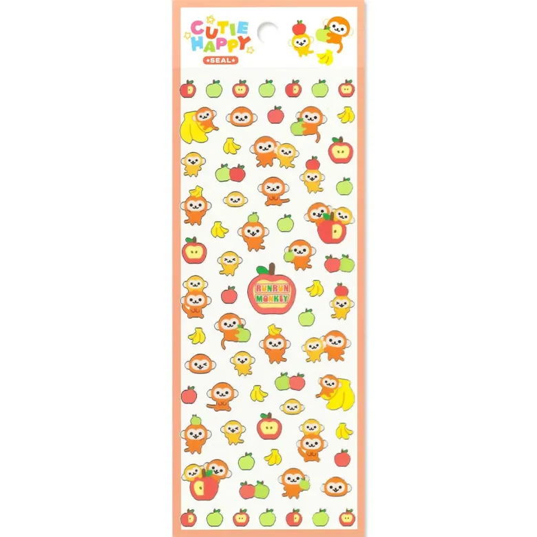 Mind Wave | Pegatinas Cutie Happy Runrun Monkey