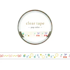 Mind Wave | Pop Color Decoration Slim Clear Tape