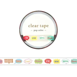 Mind Wave | Pop Color Speech Bubble Slim Clear Tape