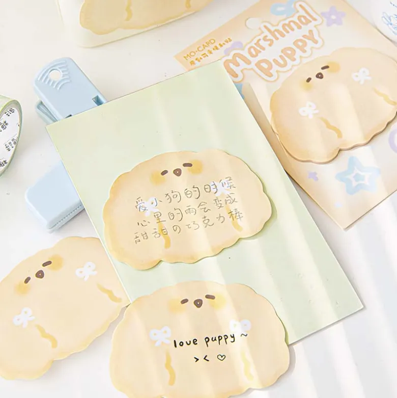 Mo Card | Notas Adhesivas Cute Pet Photo Booth Marshmal Puppy