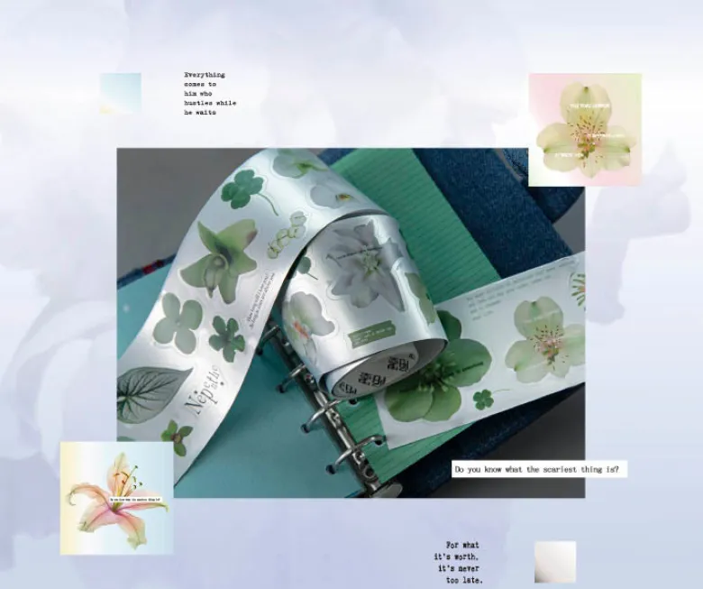 Mo Card | Pegatinas en Rollo Flower Meaning Night Before Dawn