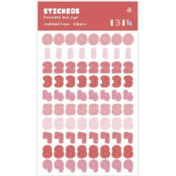 Mo Card | Pegatinas Secret Jelly Numbers Strawberry