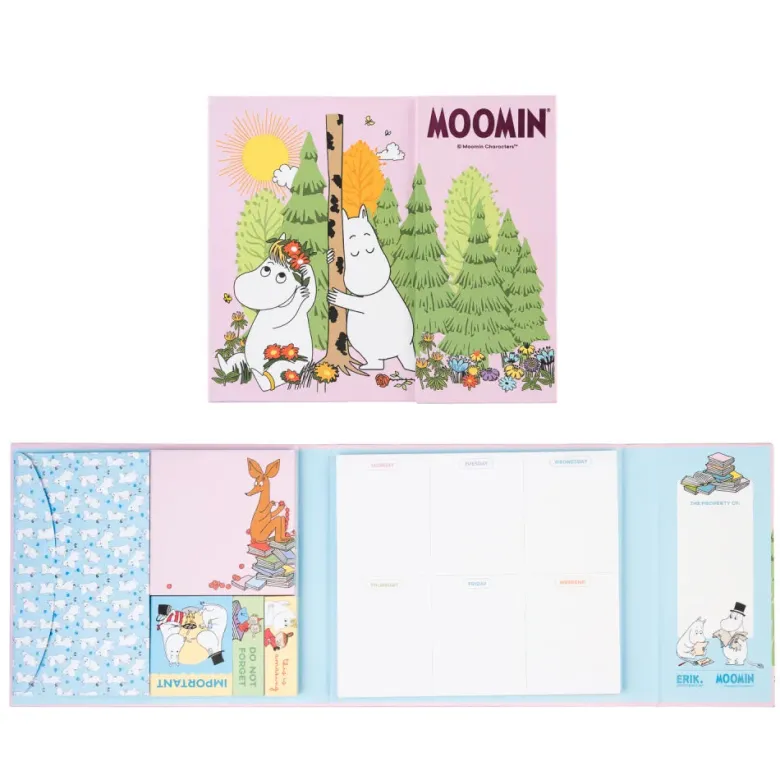 Moomin | Set de Notas Adhesivas con Planificador Semanal Moomin
