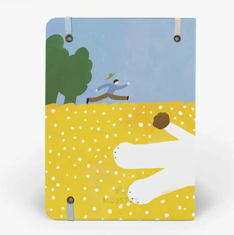 Mossery | Cuaderno Threadbound A5 Dog Chase (Puntos)