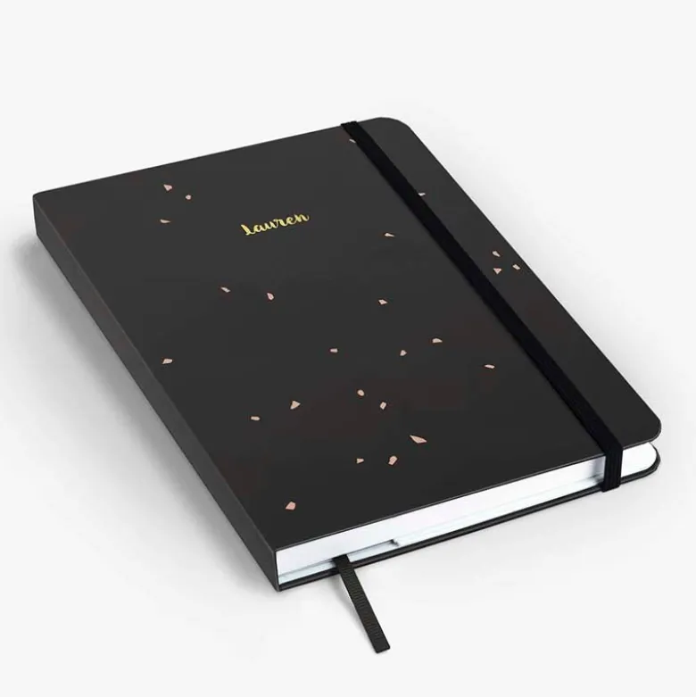 Mossery | Cuaderno Threadbound A5 Black Speckle (Puntos)