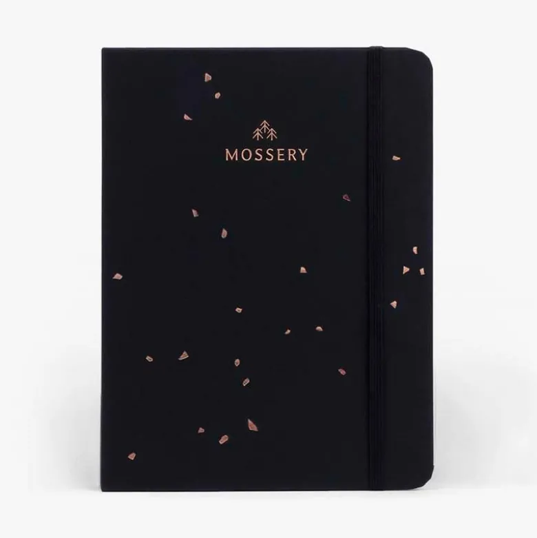 Mossery | Cuaderno Threadbound A5 Black Speckle (Puntos)
