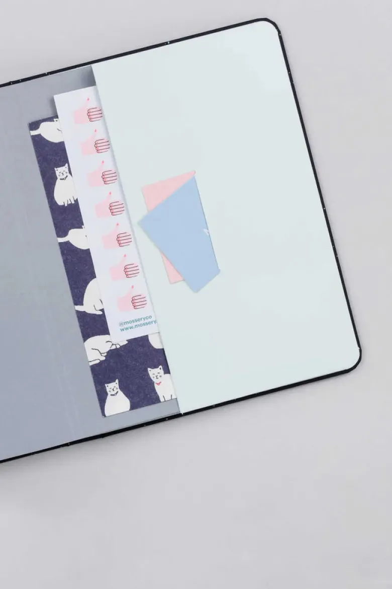 Mossery | Cuaderno Threadbound A5 Black Speckle (Puntos)