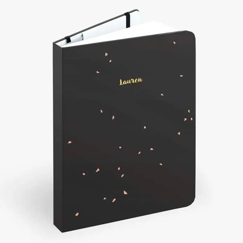 Mossery | Cuaderno Threadbound A5 Black Speckle (Puntos)