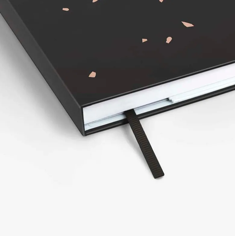 Mossery | Cuaderno Threadbound A5 Black Speckle (Puntos)