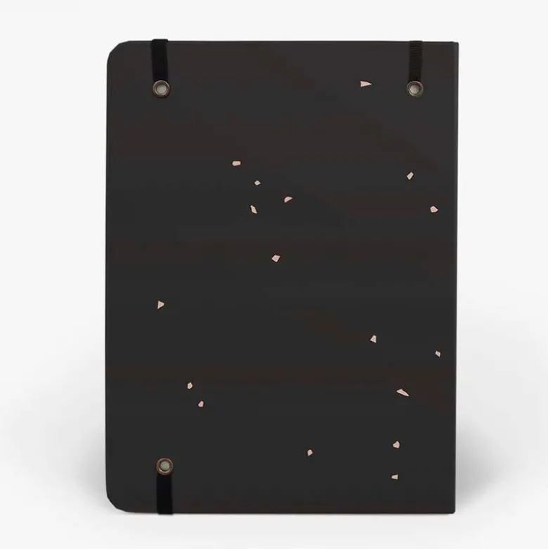 Mossery | Cuaderno Threadbound A5 Black Speckle (Puntos)