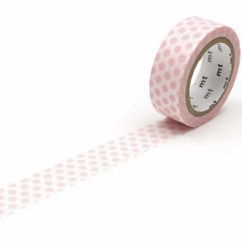 MT Masking Tape | Dot Strawberry Milk Washi Tape