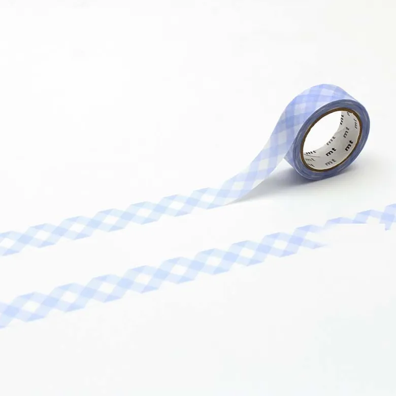 MT Masking Tape | Gingham Check Pastel Ultramarine Washi Tape