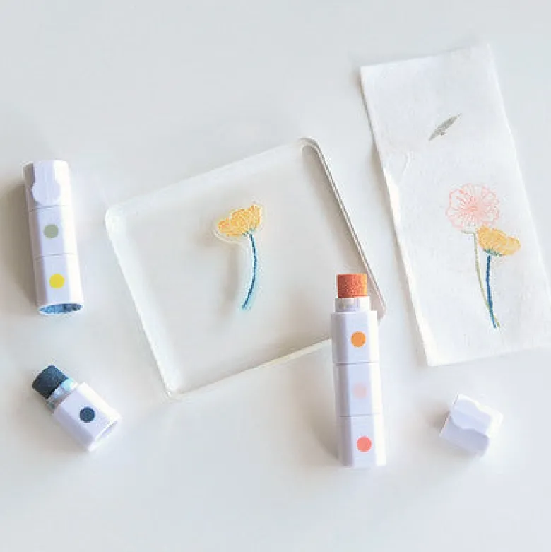 MU LifeStyle | Set de Tinta para Sellos Ink Pen 09 Log Cabin