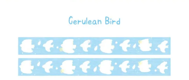 Note For | Spring Time Ballad Washi Tape Cerulean Bird