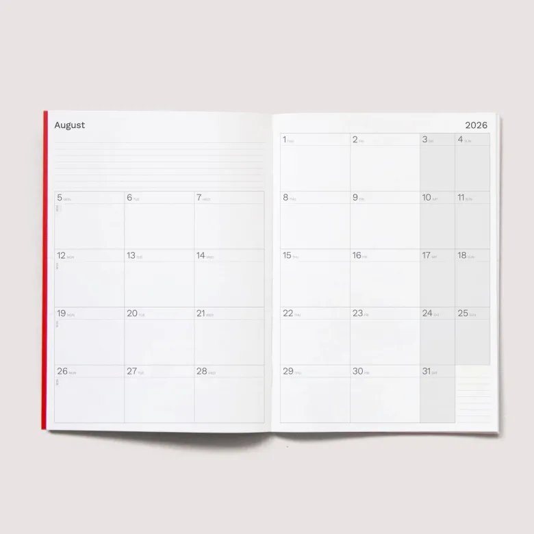 Octagon | Agenda Big Monthly Planner A4 2026-2027 (Mensual)