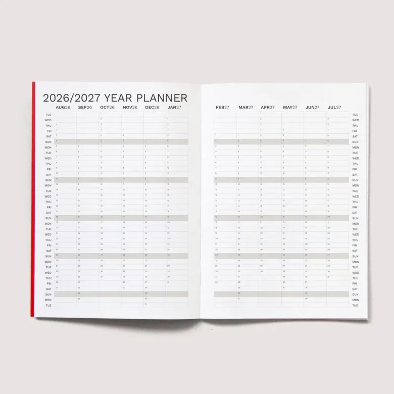 Octagon | Agenda Big Monthly Planner A4 2026-2027 (Mensual)