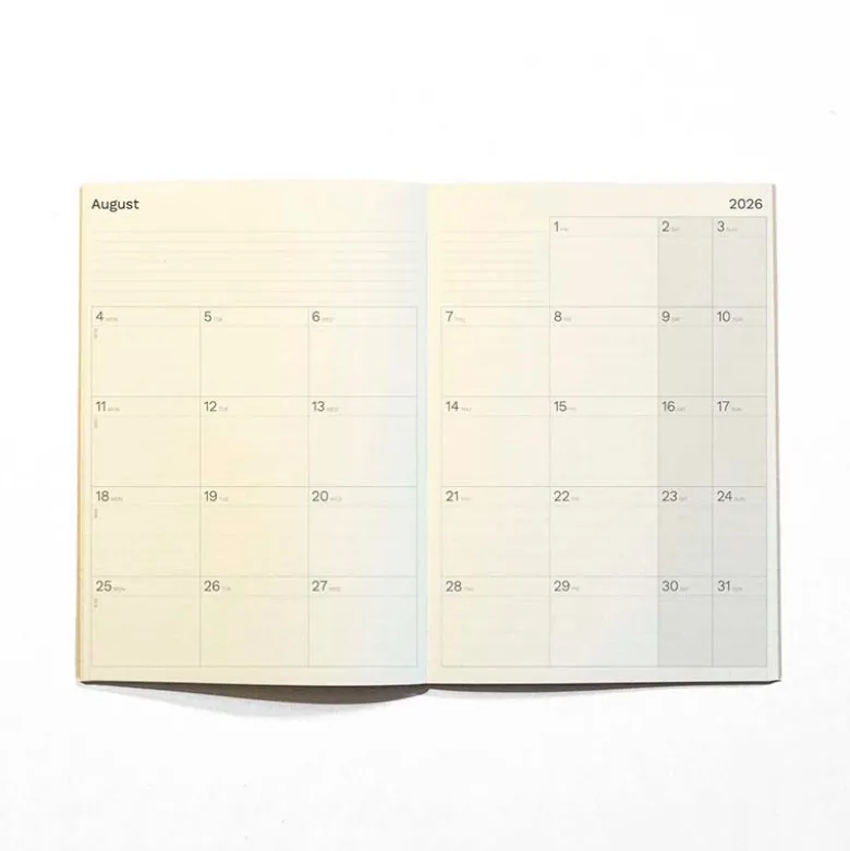 Octagon | Agenda Big Monthly Planner Plus A4 2026-2027 Camel (Mensual)